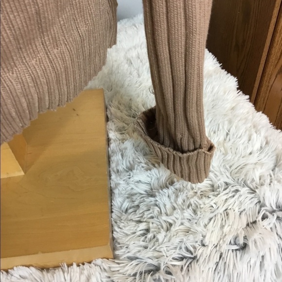 Studio Works Large split neck tan heavier weight sweater - Picture 9 of 14